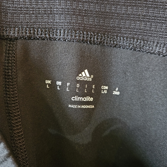 Adidas Response Climalite Track Pant Men's Large Black Back Zip Pocket - Picture 3 of 5